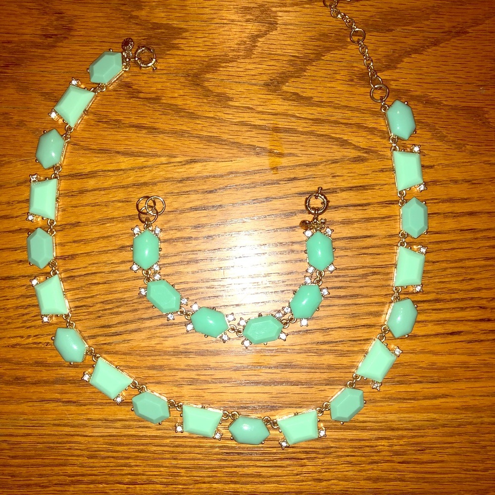 J. Crew matching necklace/bracelet set